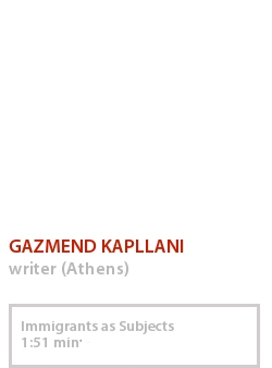 GAZMEND KAPLLANI - IMMIGRANTS AS SUBJECTS